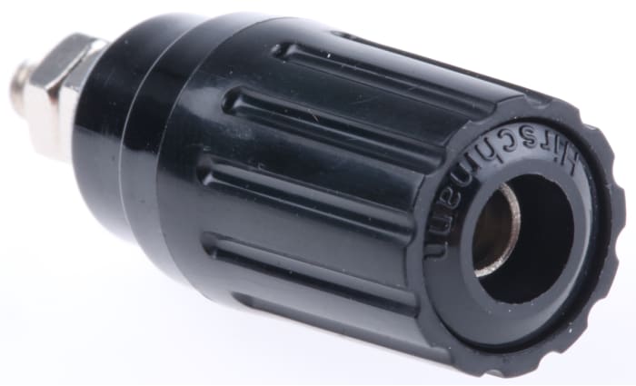 Borne de raccordement Hirschmann Test &amp; Measurement Noir 35A avec contacts Laiton et placage Nickel