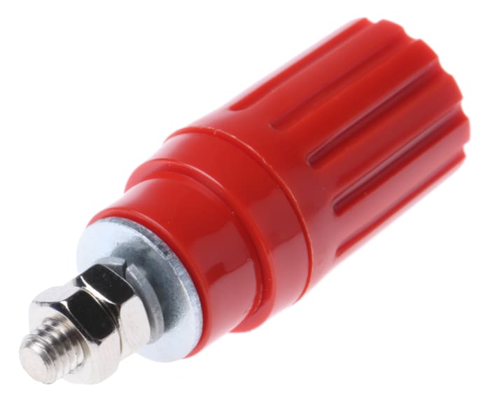 Borne de raccordement Hirschmann Test &amp; Measurement Rouge 35A avec contacts Laiton et placage Nickel