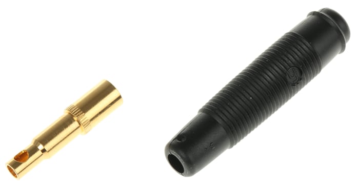 Hirschmann Muz Fiş (Banana Jak), 30 V ac, 60 V dc, 16A, Altın Kaplı