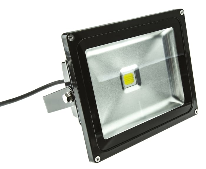 Luz de trabajo, RS PRO, S1030, Iluminación de trabajo, LED, 30 W, 110 V, IP65, Aluminio Presofundido, 310mm, 190 mm