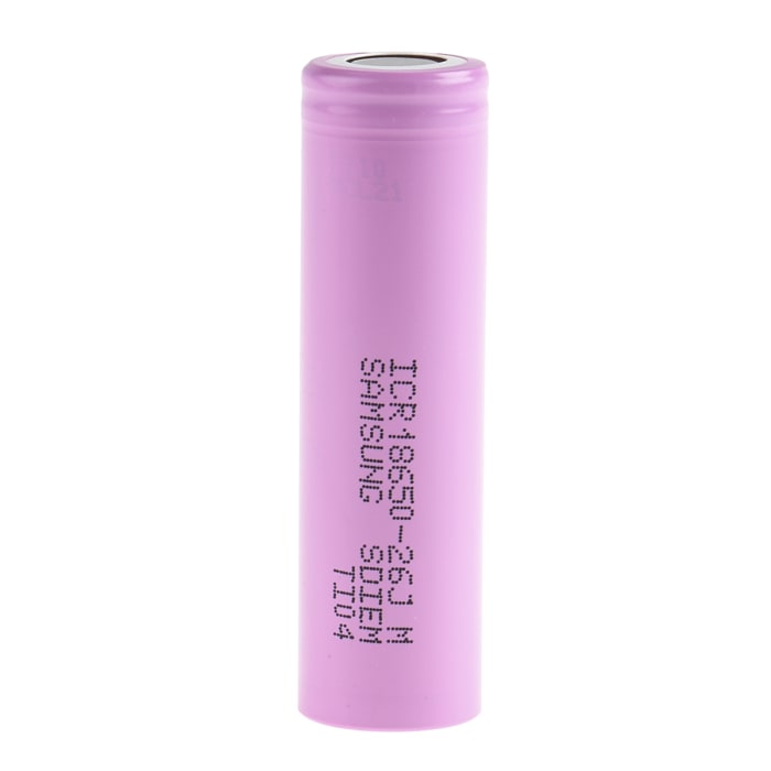 RS PRO, 3.7V, 18650, Lithium-Ion Rechargeable Battery, 2.6Ah