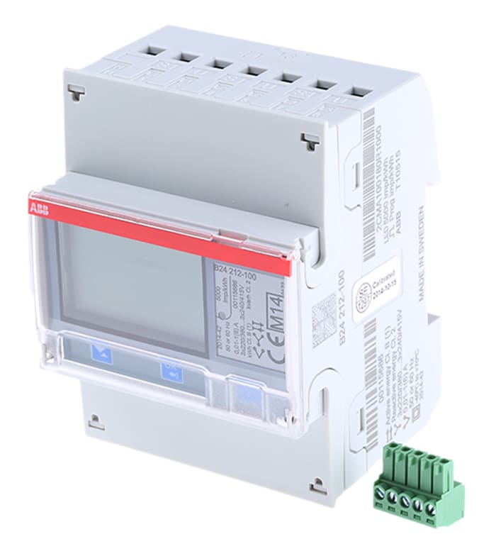 2CMA100180R1000 B24 212100 ABB ABB B24 3 Phase LCD Energy Meter with