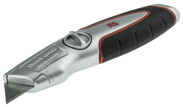 RS PRO Safety Knife with Straight Blade, Retractable