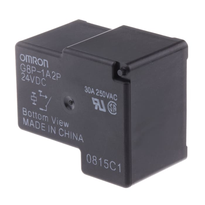 Omron PCB Mount Non-Latching Relay, 24V dc Coil, 20A Switching Current, SPST