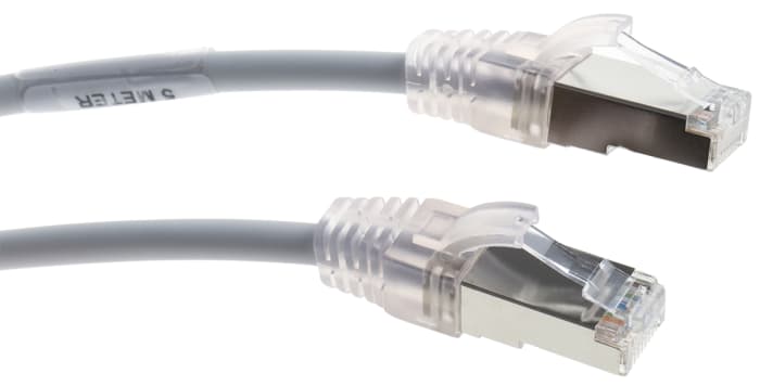 Patch cord, Cat 5e, FTP,568A/B, 5m, grey