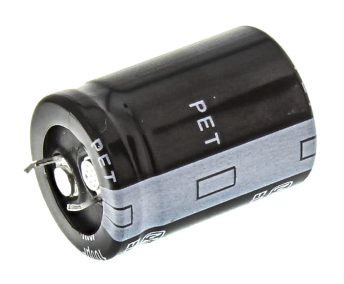 Panasonic Alüminyum Elektrolitik Kondansatör, Serisi: ED type TS 400V dc 100μF, 3000H Ç: 22mm