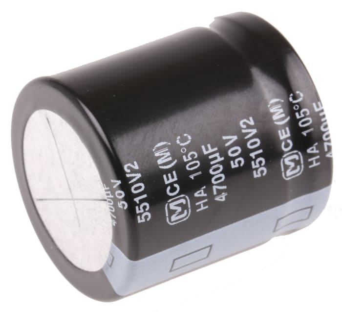 Condensateur électrolytique aluminium Panasonic série HA SNAP IN 4700μF, 50V c.c.