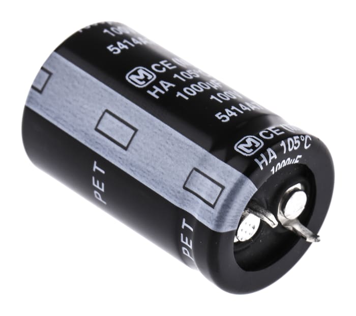 Condensateur Panasonic série HA Type TS, Aluminium électrolytique 1000μF, 100V c.c.