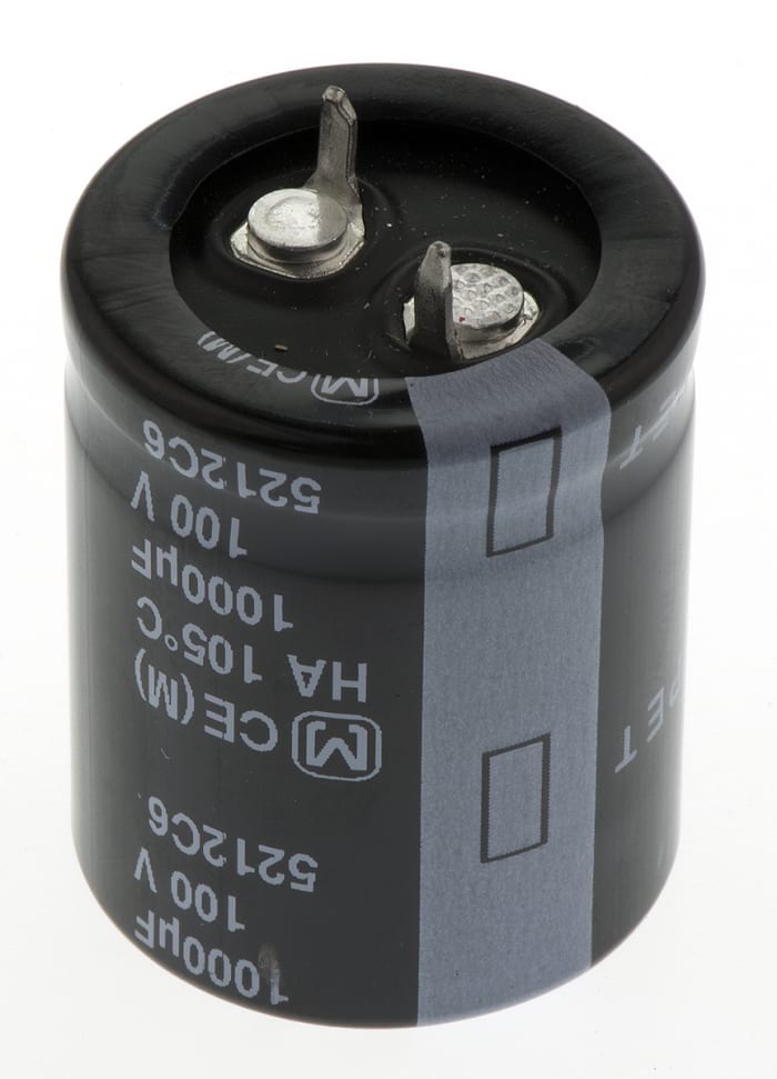Condensateur électrolytique aluminium Panasonic série HA Type TS 1000μF, 100V c.c.