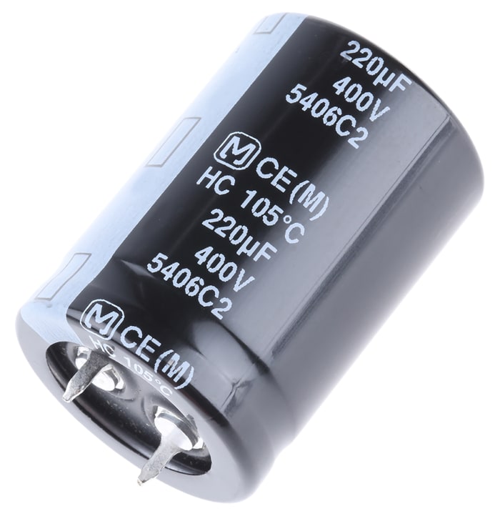Panasonic 220μF Electrolytic Aluminium Electrolytic Capacitor 400V dc, Through Hole - EETHC2G221JJ