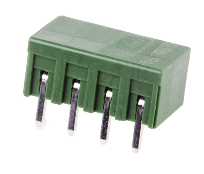 Bornier pour circuit imprimé RS PRO 4 contacts 1 rangée(s) pas de 3.81mm
