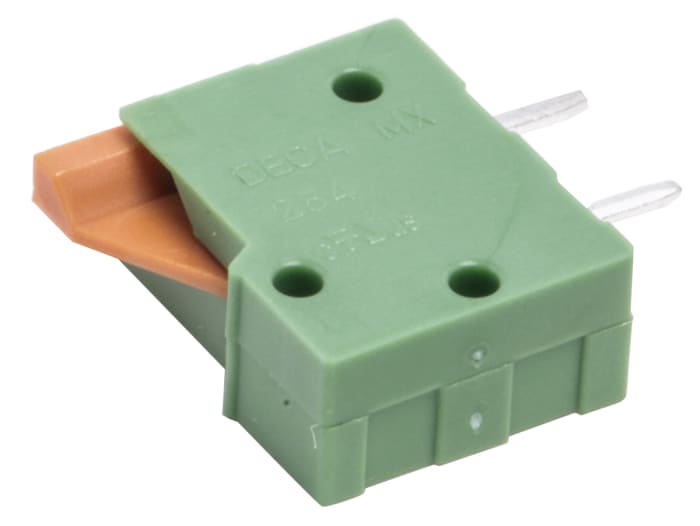 RS PRO PCB Terminal Block, 1-Contact, 2.54mm Pitch, Through Hole Mount, 1-Row, Spring Cage Termination