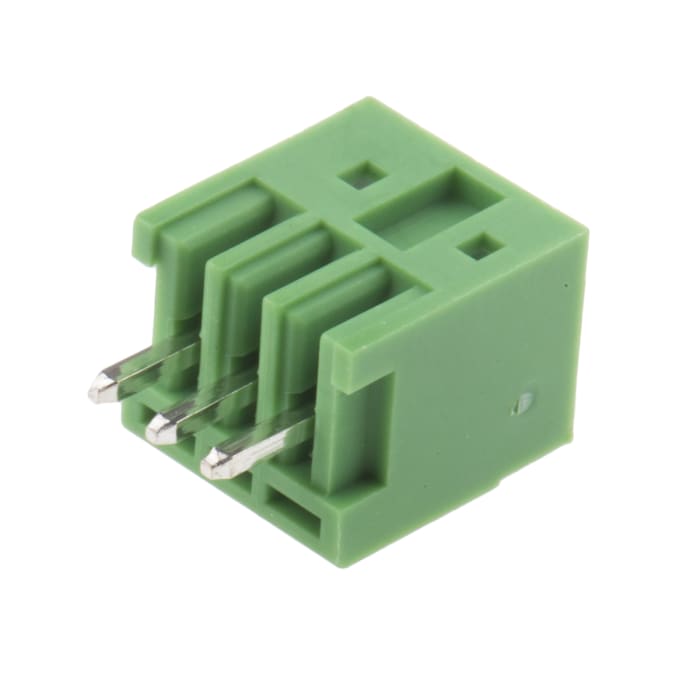 RS PRO, 2.5mm Pitch, 3 Way, Pluggable Terminal Block, Header, Through Hole, Solder Termination