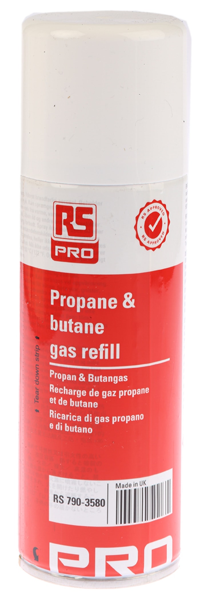 Recharge de gaz RS PRO pour Chalumeaux au gaz