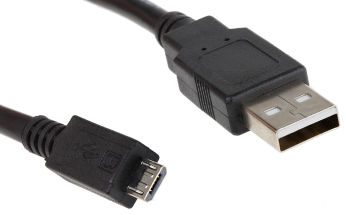 Cable USB 2.0 Roline, con A. USB A Macho, con B. Micro USB B Macho, long. 1.8m, color Negro