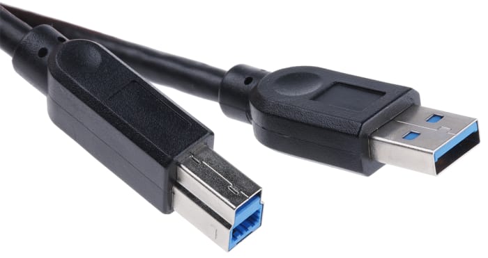 Roline USB 3.0 Cable, Male USB A to Male USB B Cable, 1.8m