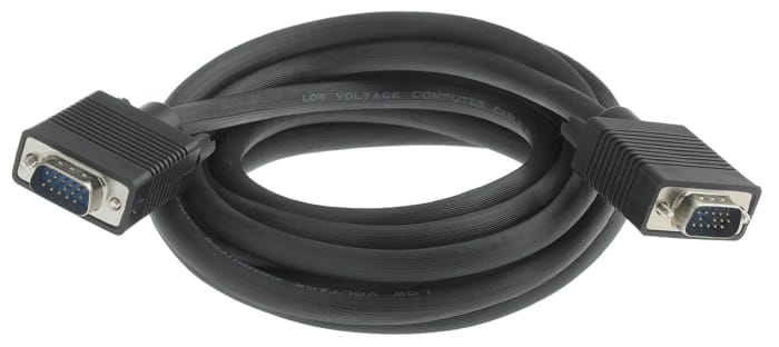 RS PRO Cable, 3m Black