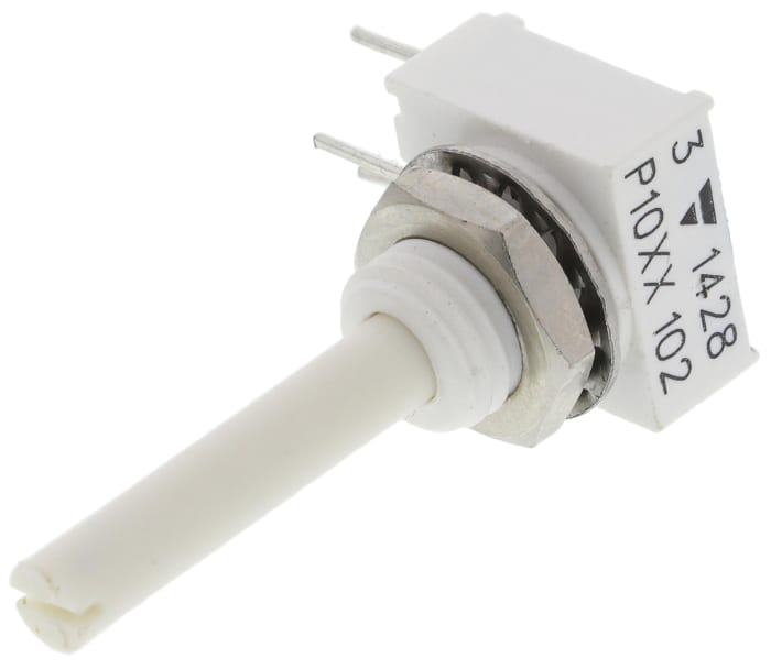 Vishay P10 1kΩ Rotary Potentiometer 1-Gang Panel Mount, P10XXAI102KB30