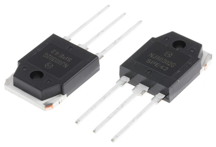 onsemi NJW0302G PNP Transistor, -15 A, -250 V, 3-Pin TO-3P