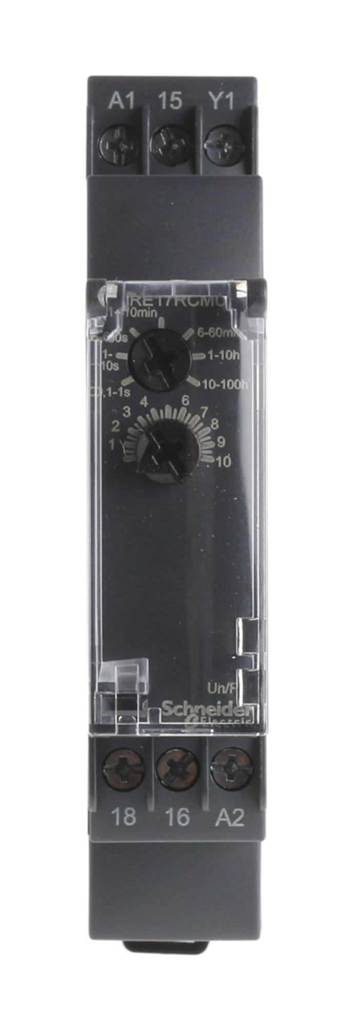 Schneider Electric Harmony Time Series DIN Rail Mount Timer Relay, 24 V dc, 24 → 240V ac, 2-Contact, 0.1 s