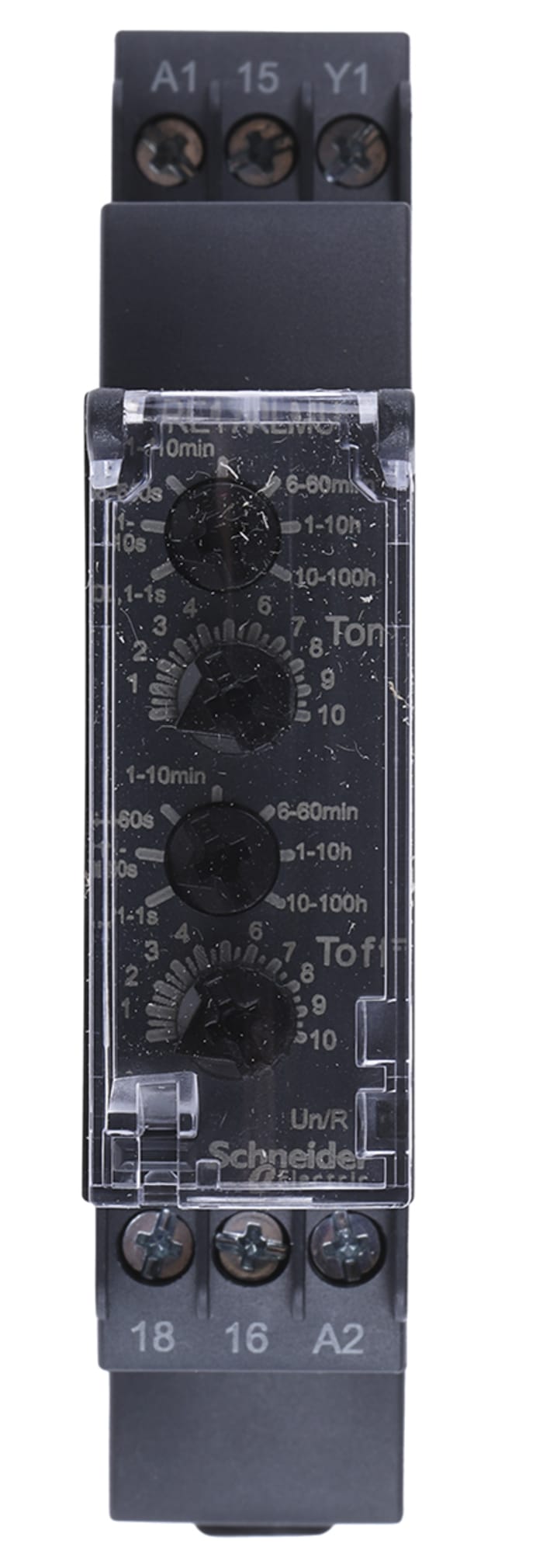 Schneider Electric Harmony Time Series DIN Rail Mount Timer Relay, 24 V dc, 24 → 240V ac, 2-Contact, 0.1 s