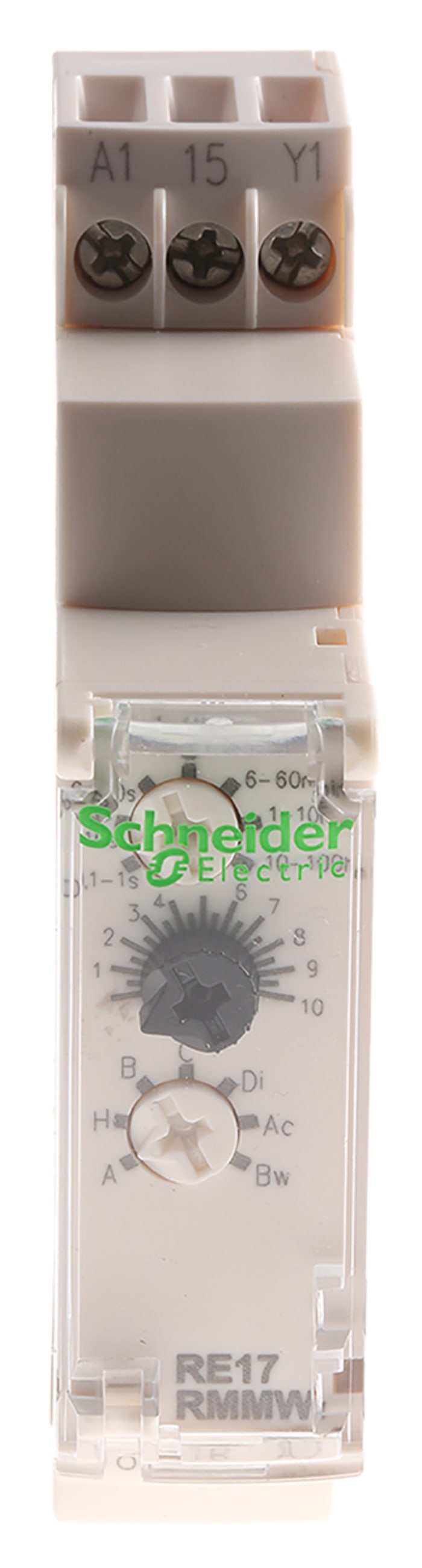 Schneider Electric Harmony Time Series DIN Rail Mount Timer Relay, 12 → 240V ac/dc, 2-Contact, 0.1 s →