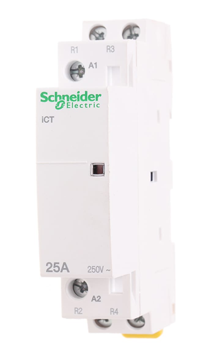 Schneider Electric Acti9 iCT iCT Contactor, 230 V ac Coil, 2-Pole, 25 A, 2NC, 250 V ac
