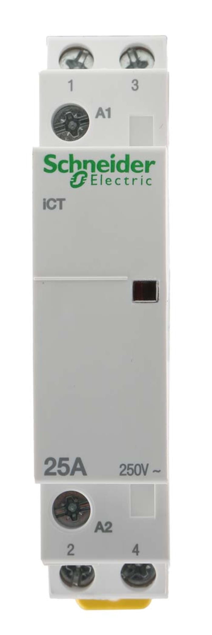 Schneider Electric Acti 9 iCT Sessiz Kontaktörler, Çift Kutuplu, 25 A, Bobin Gerilimi: 24 V ac