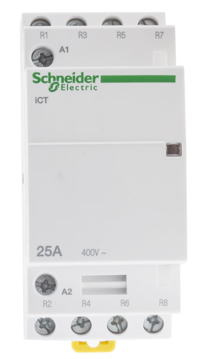 A9C20837 Schneider Contactor khởi động từ 3 pha 4P 25A Acti9 ICT cài