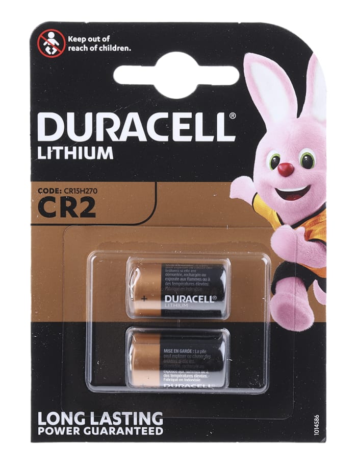 DLCR2 P2 RS Duracell, Duracell Lithium Manganese Dioxide 3V, CR2 Camera  Battery, 791-5978