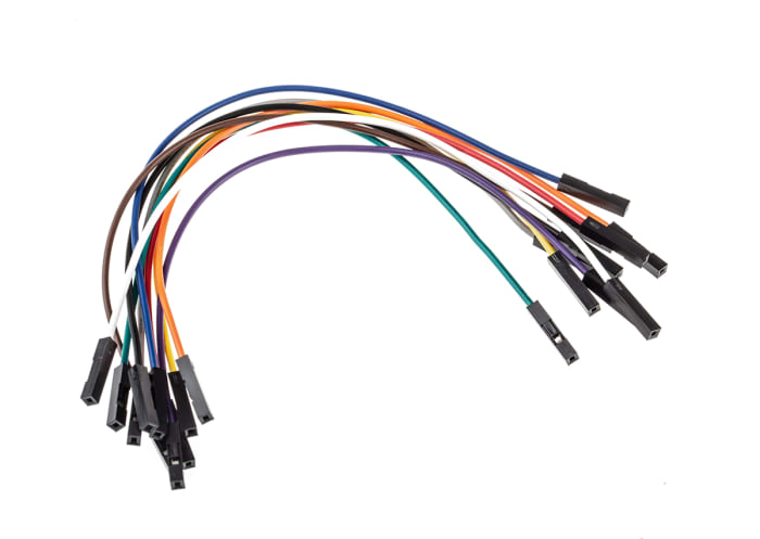 MIKROE-511, 150mm Insulated Breadboard Jumper Wire in Black, Blue, Brown, Green, Grey, Orange, Purple, Red, White,