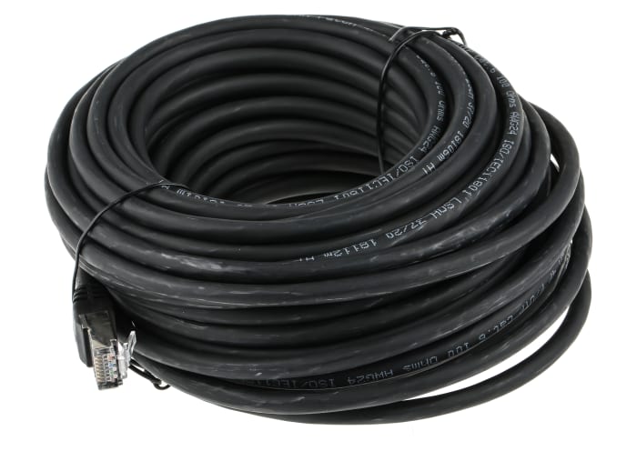 Câble Ethernet RS PRO catégorie 6, F/UTP, Noir, Longueur 15m LSZH, avec connecteur