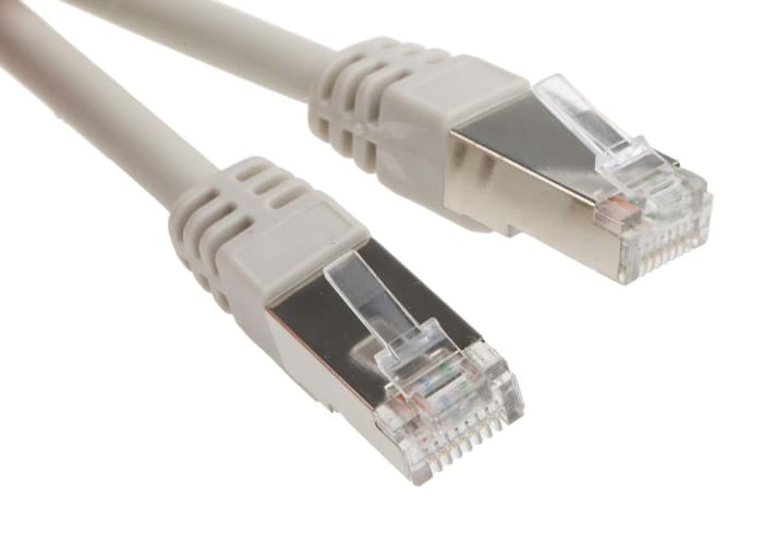 RS PRO, RS PRO Cat6 Male RJ45 to Male RJ45 Ethernet Cable, F/UTP, Grey  LSZH Sheath, 30m, 791-7062