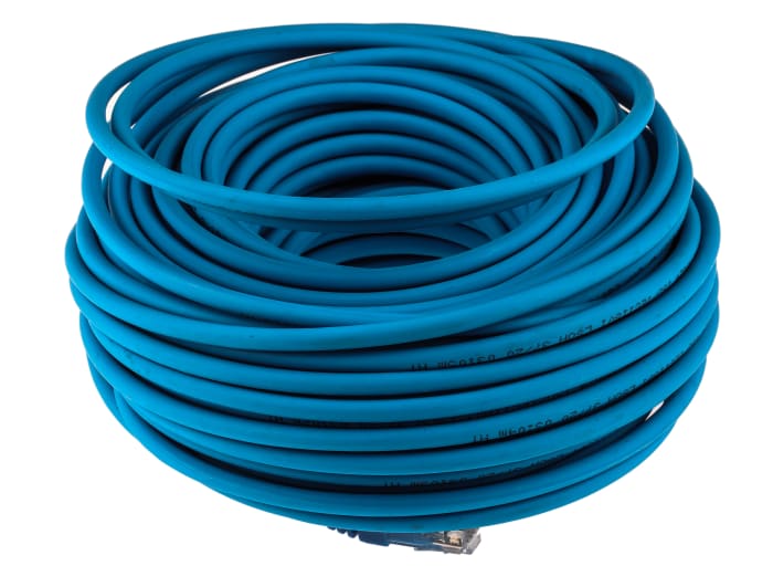 Câble Ethernet RS PRO catégorie 6, U/UTP, Bleu, Longueur 30m LSZH, avec connecteur