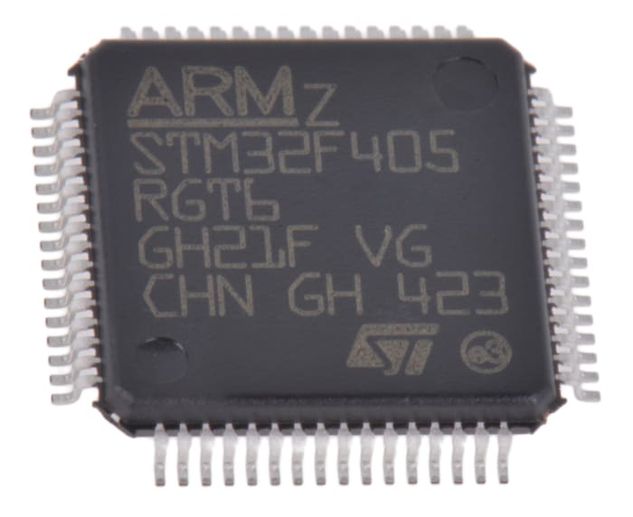 STMicroelectronics, 32bit ARM Cortex M4, STM32F4 Microcontroller, 168MHz, 1.024 MB Flash, 64-Pin LQFP
