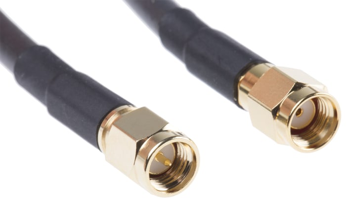 Cable coaxial RF195 Mobilemark, 50 Ω, con. A: SMA, Macho, con. B: RP-SMA, Macho, long. 3m