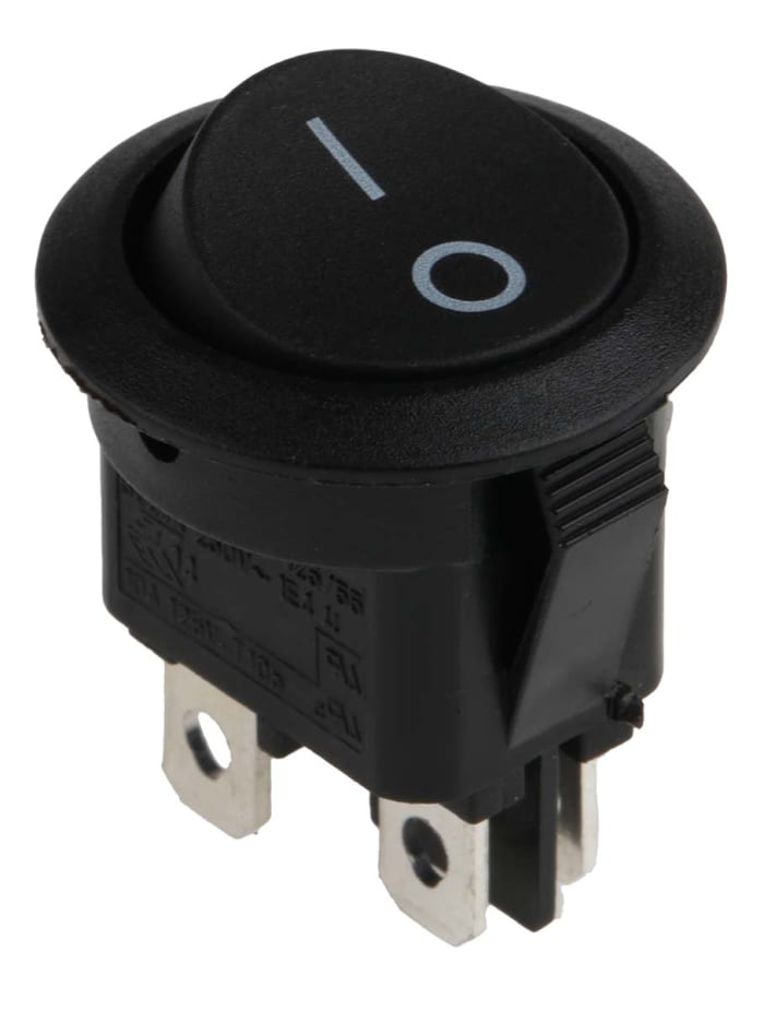 RS PRO DPST, On-Off Rocker Switch Panel Mount