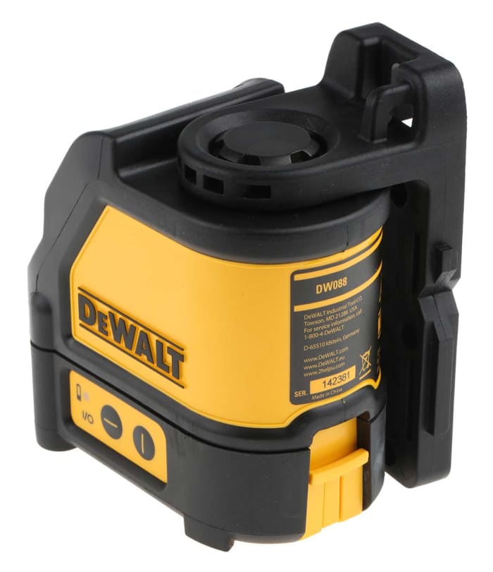 Nivel láser de líneas autonivelante DeWALT, precisíon de nivelación  ±0.3mm/m, para interior, Clase 2, rojo