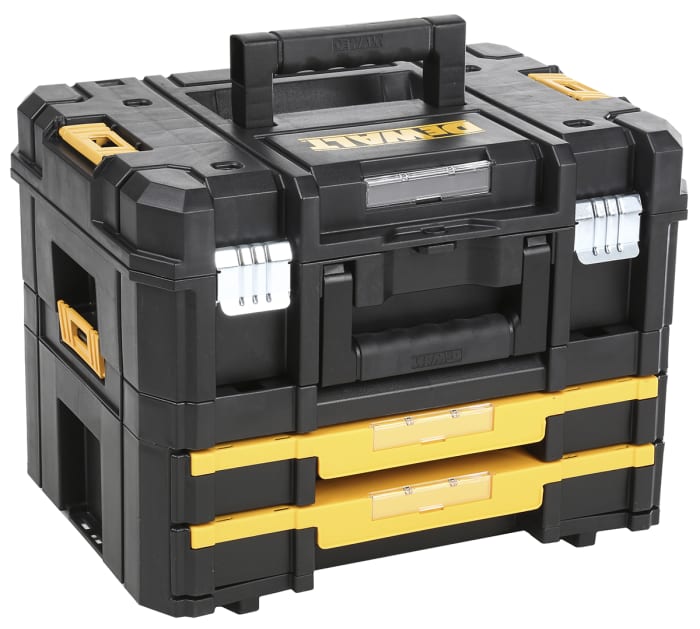 Caja de herramientas DeWALT, Negro, amarillo, Plástico, 2 cajones, 332 x 440 x 326mm