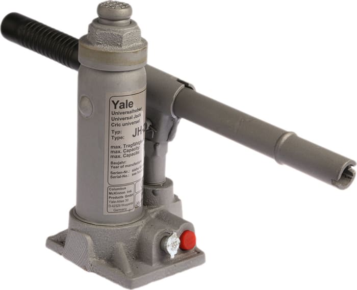 YALE Bottle Jack, 2t Maximum Load, 181mm - 346mm Maximum Range