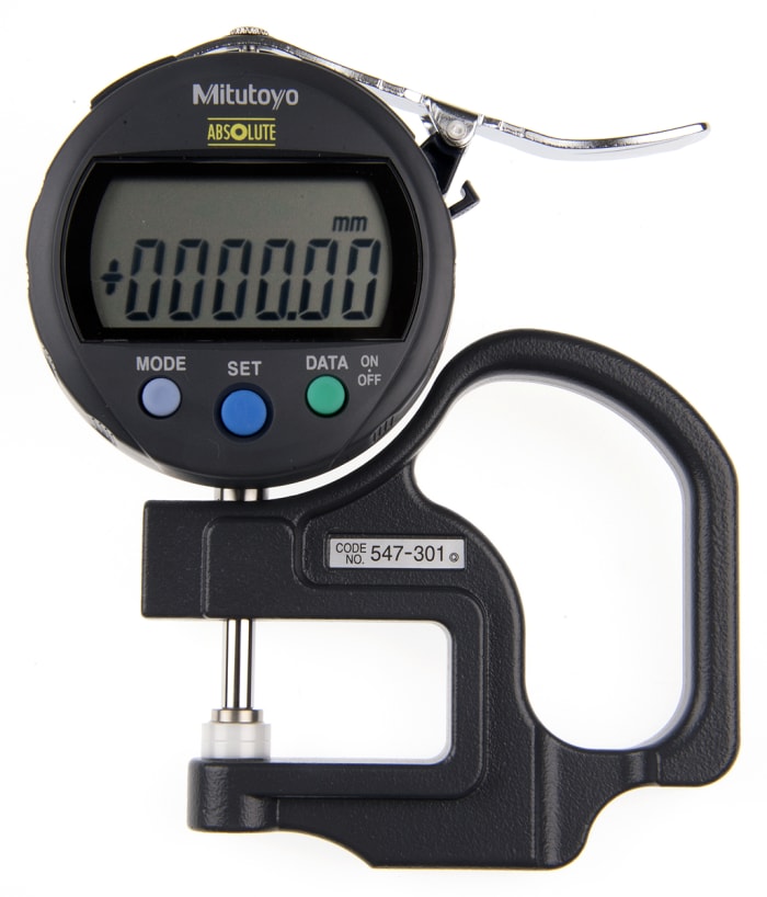 547301 Mitutoyo Mitutoyo 547 Thickness Gauge, 0mm 10mm, ±20 μm