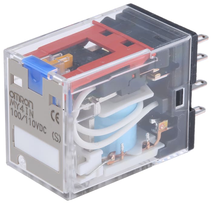 Omron Plug In Power Relay, 100 → 110V dc Coil, 5A Switching Current, 4PDT