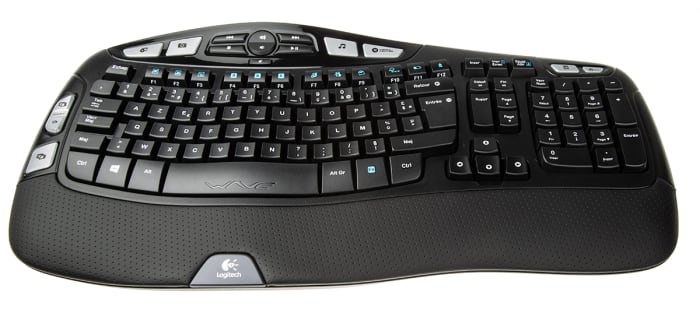 Logitech Wireless USB Keyboard, AZERTY, Black