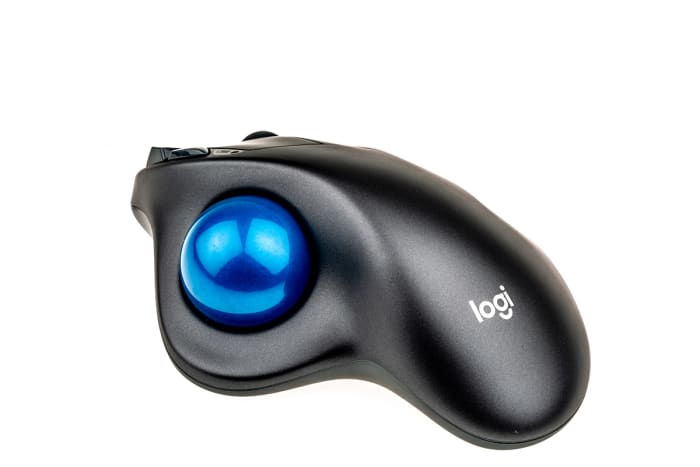 Trackball - ovladač kurzoru, bezdrátový, USB 5tlačítkový, Černá