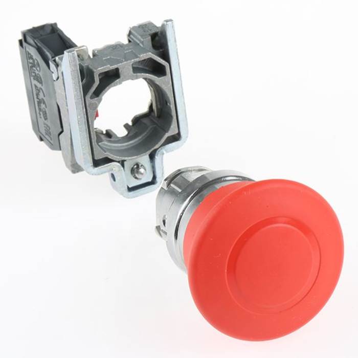 Schneider Electric Harmony XB4 Series Pull Release Emergency Stop Push Button, Panel Mount, 22mm Cutout, 1NC