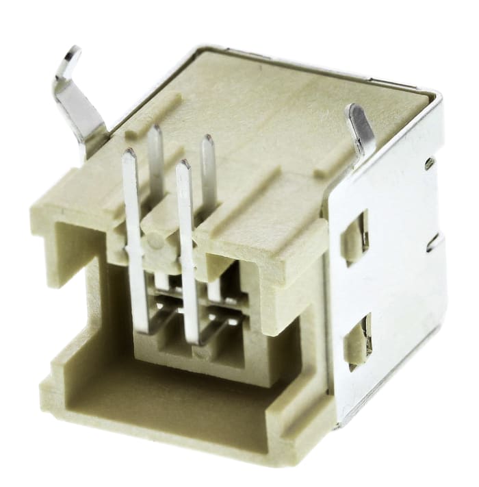 TE Connectivity Right Angle, PCB Mount, Through Hole, Socket- Single Port Type B 2.0 USB Connector