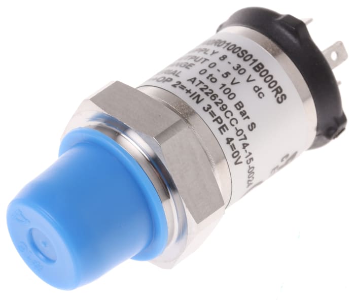 Gems Sensors Pressure Sensor, 0bar Min, 100bar Max, Voltage Output, Relative Reading