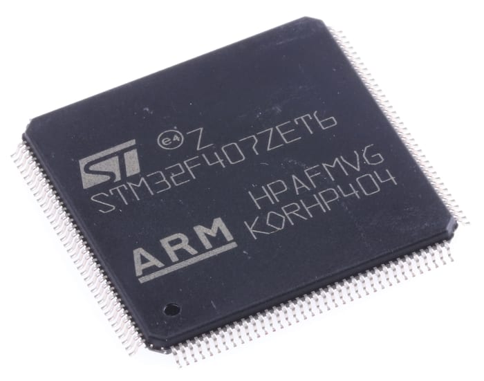 STMicroelectronics, 32bit ARM Cortex M4, STM32F4 Microcontroller, 168MHz, 512 kB Flash, 144-Pin LQFP