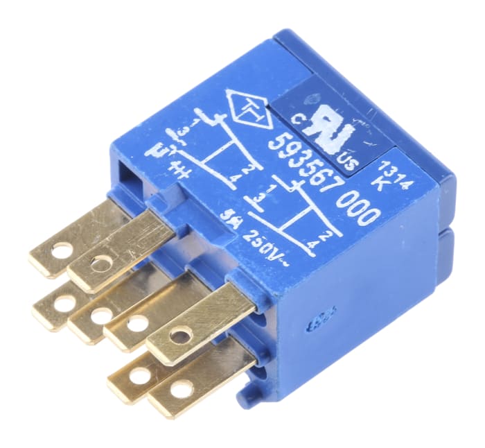 Saia-Burgess Contact Block for Use with Circular indicator 350872, Circular Latching 350822, Circular Momentary 350816,