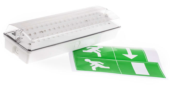 RS PRO LED Emergency Lighting, Bulkhead, 6 W, Non Maintained